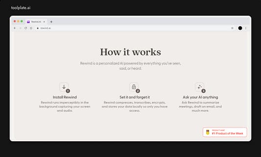 Rewind No-Code, assistant Ai tool 