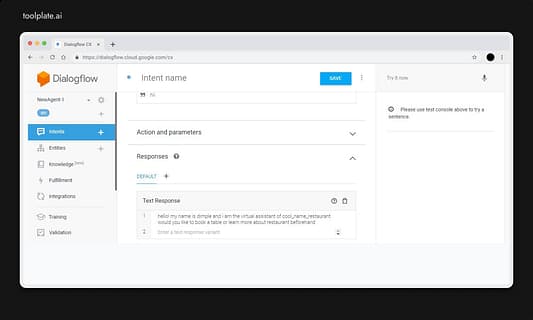 Google Dialogflow Tool Image 6