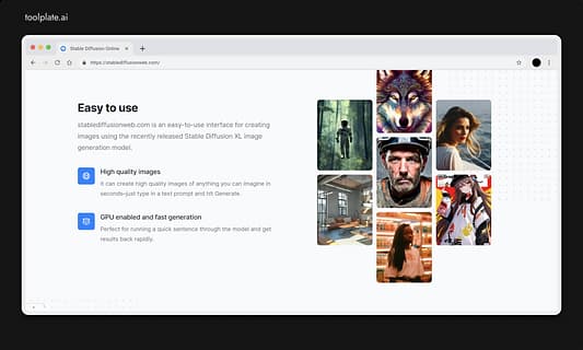 Stable Diffusion Web Tool Image 2