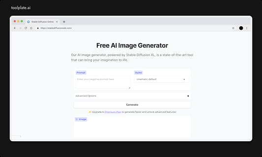 Stable Diffusion Web Tool Image 3