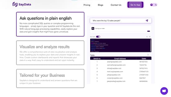 SayData Tool Image 2