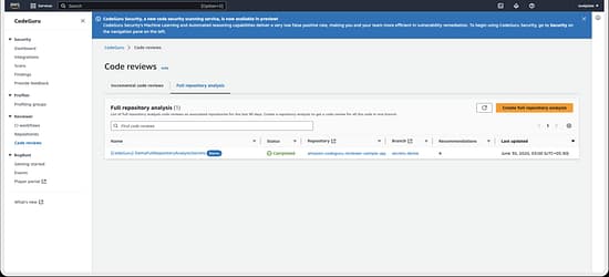 Amazon CodeGuru Tool Image 5