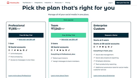 Hootsuite Tool Image 2