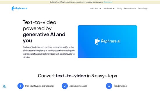 Rephrase AI Tool Image 1