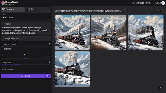 DreamStudio AI Tool Image 1