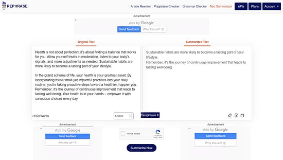 Rephrase.info Tool Image 5