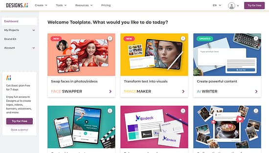 Designs.ai Tool Image 1