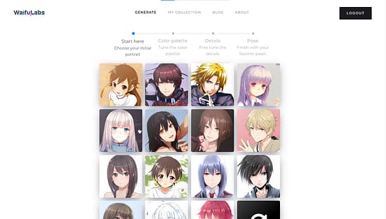 WaifuLabs Tool Image 1