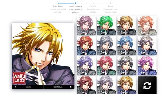 WaifuLabs Tool Image 2