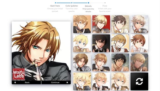WaifuLabs Tool Image 3