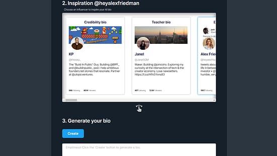 AI Social Bio Tool Image 2