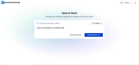 Presentation.AI Tool Image 2