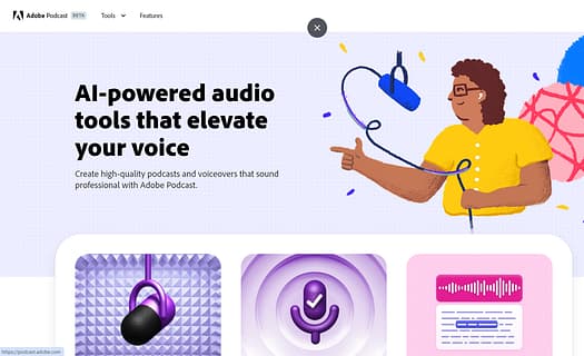 Adobe Podcast Tool Image 1