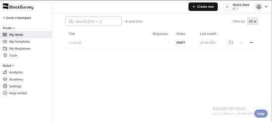 Block Survey Tool Image 1