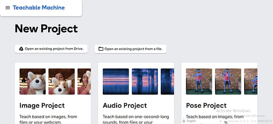 Teachable Machine AI Tool Image 1