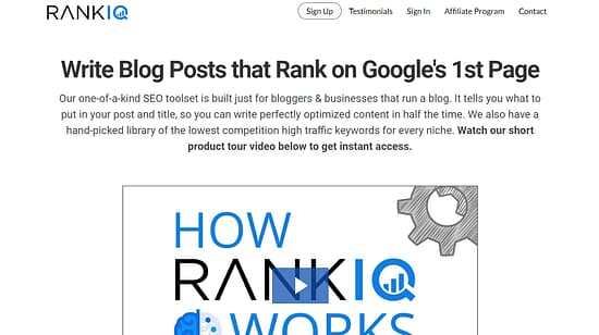 RankIQ  Tool Image 1