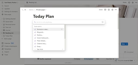 Notion AI Tool Image 5