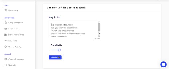 Writecream AI Tool Image 7