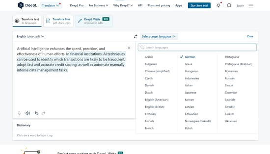 DeepL Tool Image 2