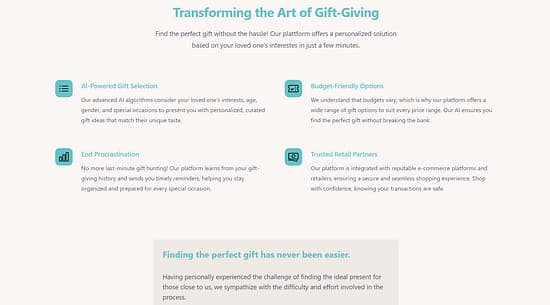 Gift Ideas AI Tool Image 2