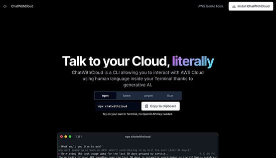 ChatWithCloud Tool Image 1