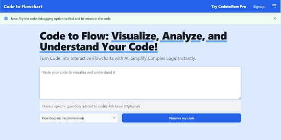 Code To Flow Tool Image 1