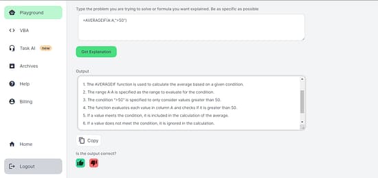 AI Excel Bot Tool Image 3
