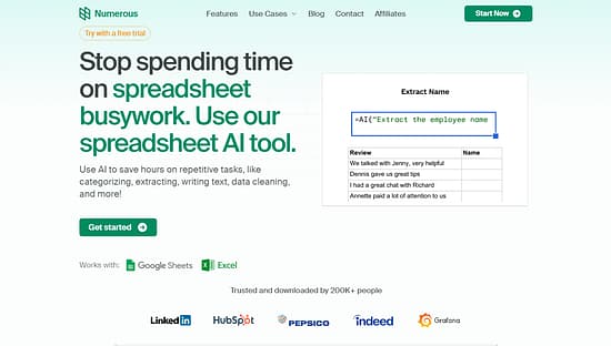 Numerous.ai Tool Image 1