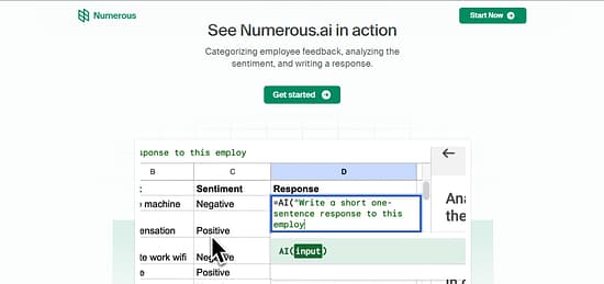 Numerous.ai Tool Image 2