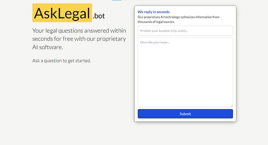 AskLegal.bot Tool Image 1