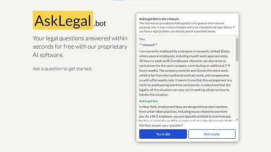 AskLegal.bot Tool Image 2
