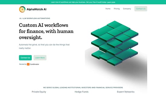 AlphaWatch AI Tool Image 1