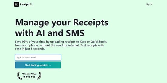 Receipt AI Tool Image 1