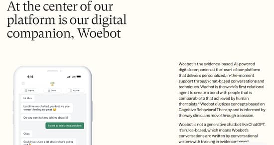 Woebot Health Tool Image 3