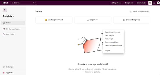 Rows AI Tool Image 1