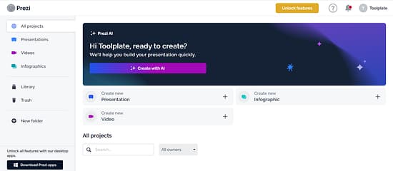 Prezi AI Tool Image 1