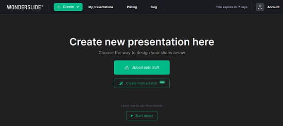 Wonderslide AI Tool Image 1