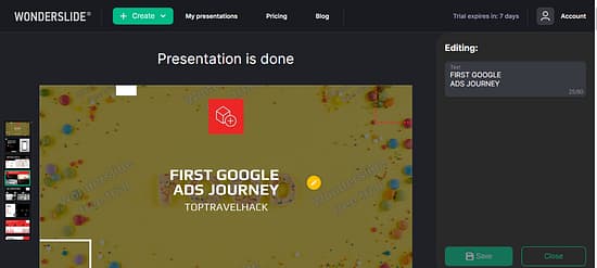Wonderslide AI Tool Image 3