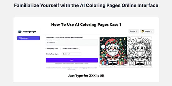 AI Colouring Pages Online Tool Image 2
