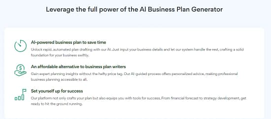 AI Business Plan Generator Tool Image 1